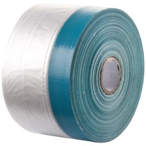 Bande à lisières 2951 - film transparent très large + ruban adhésif bleu - 20 m x 55 cm. disponible abidjan cote d'ivoire.