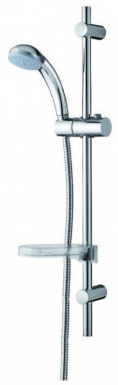 Barre de douche equo - h 65 cm - entraxe réglable - douchette jet pluie - porte-savon - flexible 1,50 m. disponible abidjan cote d'ivoire.