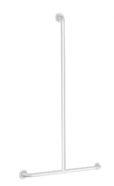 Barre de maintien en t basic ø 32 - 1150 x 500 mm - inox époxy blanc. disponible abidjan cote d'ivoire.