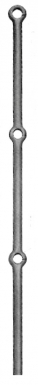 Barreau mt 42 lisse rond de 25 mm longueur 1200 mm 3 trous​. disponible abidjan cote d'ivoire.