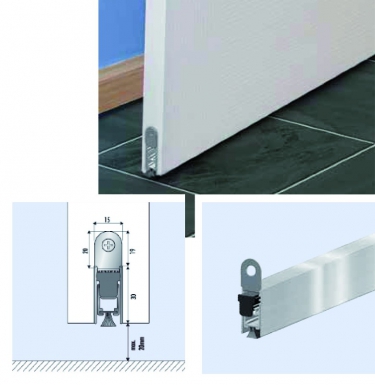 Bas de porte automatique ellenmatic brush avec une brosse velours doux lg. disponible abidjan cote d'ivoire.