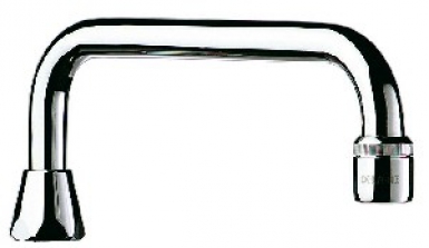 Bec orientable sur plage - f 1/2" - l 200 mm - h 65 mm - laiton chromé. disponible abidjan cote d'ivoire.