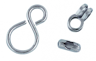 Blister accessoires pour chaîne boule ø 2,5 et 3,2 mm 5 clips+5 esses+5 chapes. disponible abidjan cote d'ivoire.