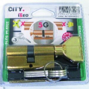 Blister cylindre à bouton ” city 5g ” laiton 30x30 3 clés. disponible abidjan cote d'ivoire.
