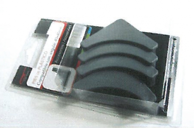 Blister de 4 pieds en plastique pour cornières perforées 40x40 mm gris​​ ​. disponible abidjan cote d'ivoire.