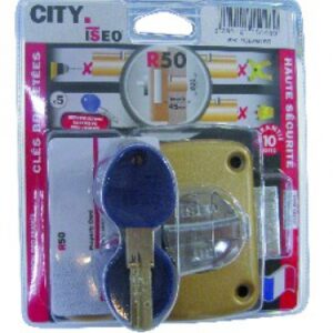 Blister verrou city r50 à bouton bronzé or cyl. disponible abidjan cote d'ivoire.