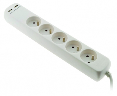 Bloc 5 prises 16a + 2 usb + interrupteur. disponible abidjan cote d'ivoire.