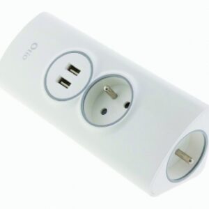 Bloc d'angle 2 prises + 2 chargeurs usb - à câbler. disponible abidjan cote d'ivoire.