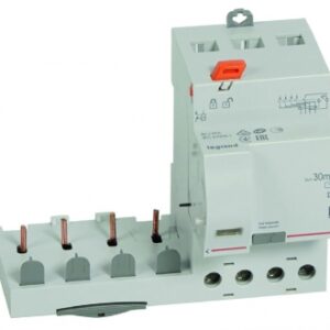 Bloc différentiel adaptable à vis dx³ pour disjoncteur 1 module par pôle - 4p 400v~ - 40a - typeac 30ma. disponible abidjan cote d'ivoire.