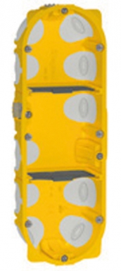 Boîte d'encastrement pour cloisons sèches 3 postes 6/8 mod. disponible abidjan cote d'ivoire.