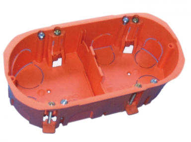 Boîte d'encastrement uniclips double poste ø67xp40 app. disponible abidjan cote d'ivoire.