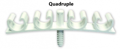 Boîte de 25 fix-ring multi quadruple ø 22 à 26 mm - blanc. disponible abidjan cote d'ivoire.