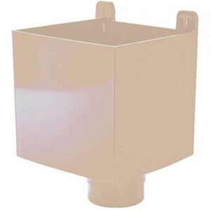 Boîte à eau ø 100 à coller pour gouttière de 33 - coloris sable. disponible abidjan cote d'ivoire.