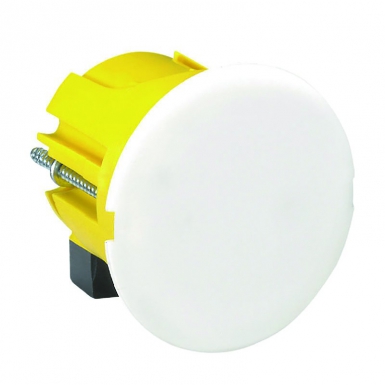 Boîte luminaire batibox cloisons sèches avec couvercle de finition pour applique ø 40 mm - profondeur 40 mm. disponible abidjan cote d'ivoire.