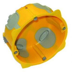 Boîte monoposte ecobatibox pour prise 20 et 32 a ø 85 mm prof 40 mm. disponible abidjan cote d'ivoire.