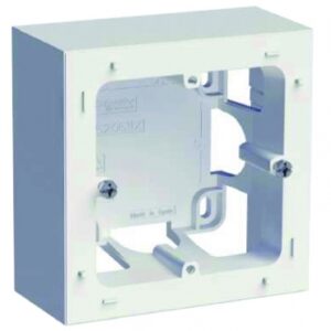 Boîte pour montage en saillie 1 poste 85x85x40 mm blanc. disponible abidjan cote d'ivoire.