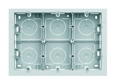 Boîte saillie 16 modules finition teintée dans la masse blanc pure. disponible abidjan cote d'ivoire.