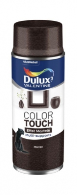 Bombe de peinture color touch dulux valentine martelé marron - bombe de 400 ml. disponible abidjan cote d'ivoire.