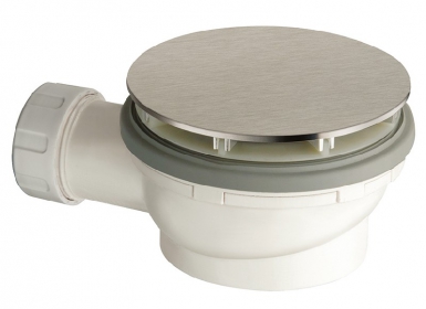 Bonde douche siphoïde ø 90 pvc - hauteur 64 mm - couvercle extra plat inox. disponible abidjan cote d'ivoire.