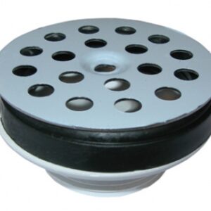 Bonde polypropylène - grille inox - ø 63 - vis centrale - m 26x34. disponible abidjan cote d'ivoire.