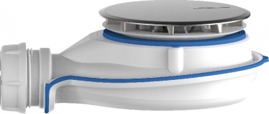 Bonde turboflow xs ø 40 mm capot abs chromé - débit 33 l/mn. disponible abidjan cote d'ivoire.