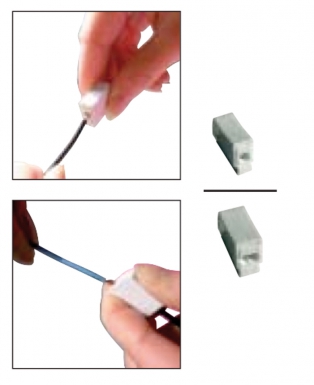 Borne convecteur 1 fil souple 1 fil rigide dim. disponible abidjan cote d'ivoire.