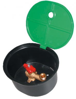 Bouche d'arrosage pvc avec robinet laiton 1/4 de tour filetage entrée f 20x27 au nez m 20x27. disponible abidjan cote d'ivoire.