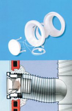 Bouche d'extraction fixe " smf " ø de scel. disponible abidjan cote d'ivoire.