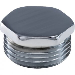 Bouchon laiton chromé mâle - filetage 20 x 27. disponible abidjan cote d'ivoire.