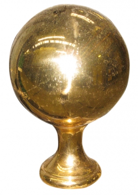 Boule départ de rampe laiton poli ø 80 mm base ø 40 mm fil. disponible abidjan cote d'ivoire.