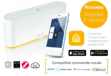 Box domotique tahoma® switch la première commande intelligente qui centralise et connecte la maison. disponible abidjan cote d'ivoire.