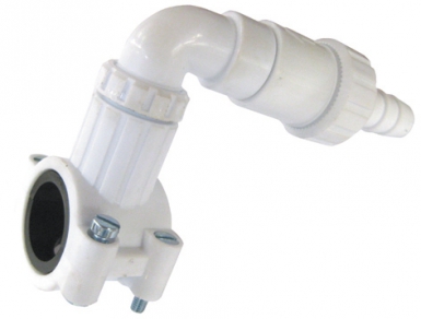 Bride de vidange auto-perçante pour tube ø 32 ou ø 40 sortie ø 18 ou ø 25. disponible abidjan cote d'ivoire.