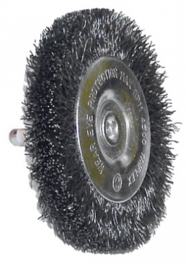 Brosse circulaire ø 50 mm - tige 6 mm - fils acier ondulés gros. disponible abidjan cote d'ivoire.