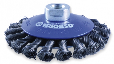 Brosse conique - fil torsadé acier 0,50 mm - ø 100 mm - ép. disponible abidjan cote d'ivoire.