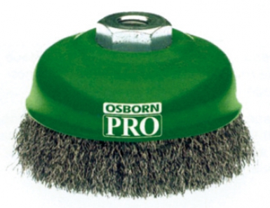 Brosse coupe - fil ondulé acier 0,30 mm - ø 80 mm - filetage m14x2,0. disponible abidjan cote d'ivoire.