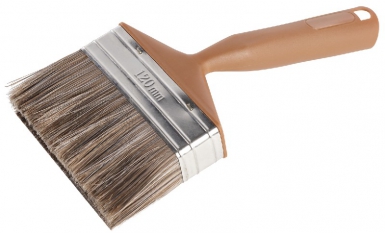 Brosse lasure coudée - dimensions : 120x30 mm sortie fibres 60 mm. disponible abidjan cote d'ivoire.