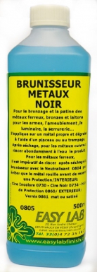 Brunisseur métaux noir – bronzage et patine métaux ferreux, bronzes et laitons – 0,5 l. disponible abidjan cote d'ivoire.