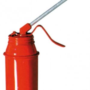 Burette bec rigide coudé 135 mm - réservoir acier rouge - cont. disponible abidjan cote d'ivoire.