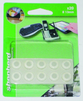 Butoirs anti-glisses adhésifs transparents ø8x1,5 mm blister 20 p. disponible abidjan cote d'ivoire.