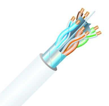 Câble de réseaux téléphoniques, informatiques, alarme et sonorisation cat 6 f/utp - touret de 500 m. disponible abidjan cote d'ivoire.