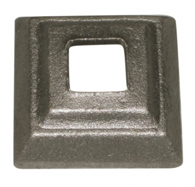 Cache scellement base 50x50 mm ép 15 mm trou 16,5 mm. disponible abidjan cote d'ivoire.