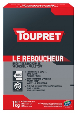 Cachet rouge - enduit de rebouchage pour tous matériaux - intérieur - 1 kg. disponible abidjan cote d'ivoire.