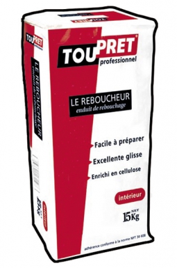 Cachet rouge - enduit de rebouchage pour tous matériaux - intérieur - 15 kg. disponible abidjan cote d'ivoire.