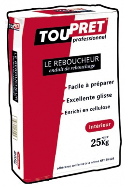 Cachet rouge - enduit de rebouchage pour tous matériaux - intérieur - 25 kg. disponible abidjan cote d'ivoire.