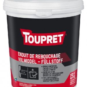 Cachet rouge - enduit de rebouchage pour tous matériaux - intérieur - pour application manuelle - pot de 1,5 kg. disponible abidjan cote d'ivoire.