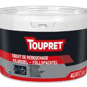 Cachet rouge - enduit de rebouchage pour tous matériaux - intérieur - pour application manuelle - pot de 4 kg. disponible abidjan cote d'ivoire.