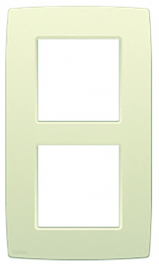 Cadre 2 postes 83x143 mm entraxe 60 mm vertical col. disponible abidjan cote d'ivoire.