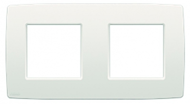 Cadre 2 postes 83x154 mm entraxe 71 mm horizontal col. disponible abidjan cote d'ivoire.