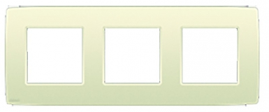 Cadre 3 postes 83x225 mm entraxe 71 mm horizontal col. disponible abidjan cote d'ivoire.