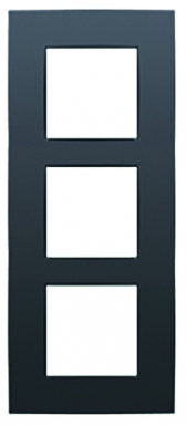 Cadre 3 postes 85x203 mm entraxe 60 mm vertical col. disponible abidjan cote d'ivoire.